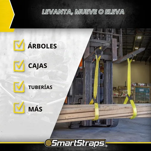 Vista 4 de SmartStraps Eslinga de elevación de tela de nailon de 2 pulgadas x 4 pies