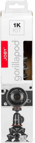 Vista 8 de Joby GorillaPod - Kit de trípode compacto con cabezal esférico para cámaras sin espejo de hasta 2.2 libras, negro/carbón.