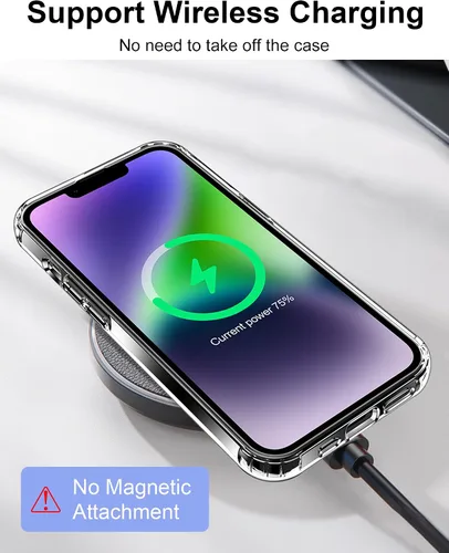 Vista 310 de HOOMIL Funda para iPhone 7 Plus/iPhone 8 Plus de 5.5 Pulgadas, sin amarillamiento, protección contra caídas, cubierta trasera dura transparente