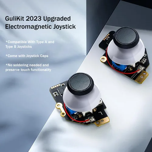 Vista 4 de GuliKit Electromagnetic Joystick Module for Steam Deck(Type A and Type B), No Drifting -Thumbstick Parts Repair Kit with Hall Effect Sensor