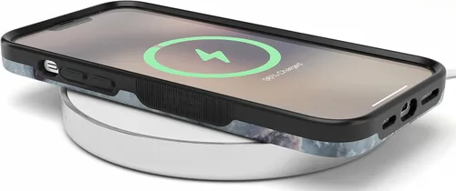 Vista 7 de Casely Funda para iPhone 13 Pro Compatible con MagSafe Funda de mármol azul