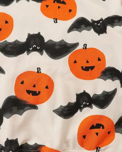 Vista 3 de HILEELANG Sudaderas con cuello redondo y manga larga para niños pequeños, suéter de algodón con gráfico