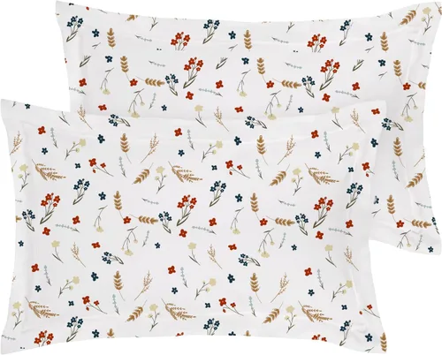 Vista 22 de Juego de 2 fundas de almohada estándar de 600 hilos, 100% algodón egipcio, con cierre de sobre, tamaño estándar de 20 x 26 pulgadas, fundas