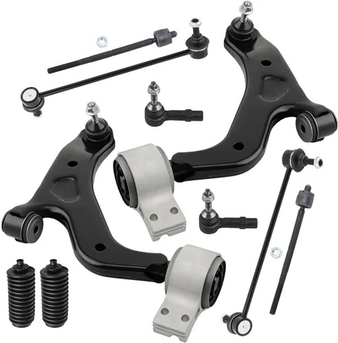 Vista 173 de Detroit Axle - Kit de suspensión delantera de 10 piezas para Chevrolet Trailblazer GMC Envoy 2004-2007 2005 2006 Soportes de brazo de control