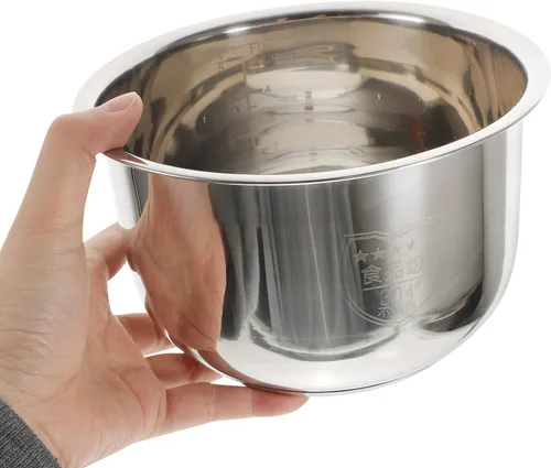 Vista 9 de Ciieeo Olla arrocera de 2 litros – Revestimiento interior de acero inoxidable para olla y tanque – Olla eléctrica a presión