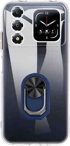 Vista 10 de Estuche y soporte de anillo para Fossibot S7 - transparente+negro Clear+BlackRing