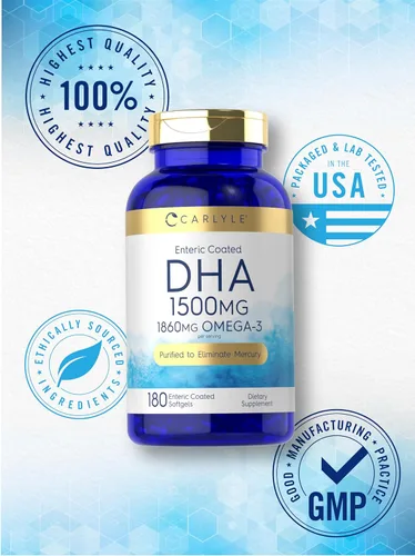 Vista 6 de Carlyle DHA Suplemento 1500mg 180 cápsulas blandas Suplemento Omega-3