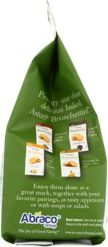 Vista 2 de Asturi Bruschettini de Romero y Aceite de Oliva (10 x 4.23oz)