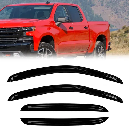 Vista 68 de Protectores de lluvia de ventana para Ford F150 SuperCab 2004-2014 2 piezas deflector de ventana para 09-14 F-150 con 2 puertas delanteras