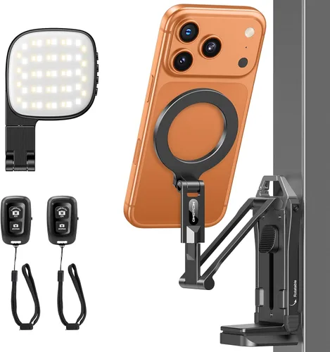 Vista 11 de OMOTON TP02-Pro - Soporte magnético para teléfono para vlogging, elementos esenciales para creadores de contenido con tornillo de 1/4 pulgadas
