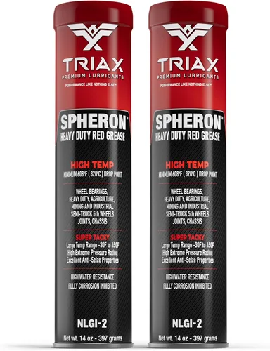 Vista 9 de TRIAX Grasa Spheron, súper resistente, roja, alta temperatura, ultra pegajosa, presión extrema, prácticamente impermeable; para quinta rueda