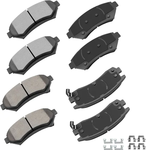 Vista 18 de cciyu - Juego de pastillas de freno de cerámica profesionales delanteras - Para Geo Prizm (1993-1997), Toyota Camry (1992-2001), Celica (1994-1997)