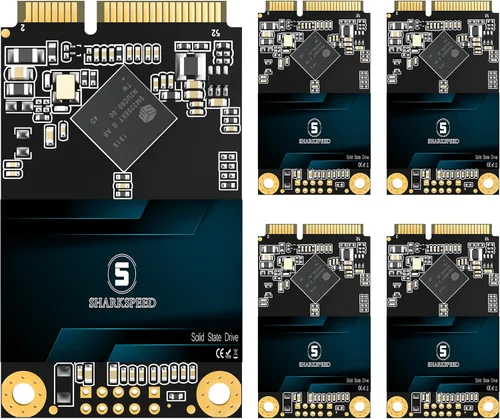 Vista 10 de mSATA SSD 1TB SATA 3 6Gb/s 3D NAND Mini unidad interna de estado sólido para computadora portátil de escritorio (mSATA, 1 TB)