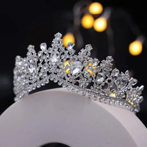 Vista 8 de Kamirola - Corona de reina y tiara corona de princesa para mujeres y niñas, diademas de cristal para novias, disfraces góticos de Halloween