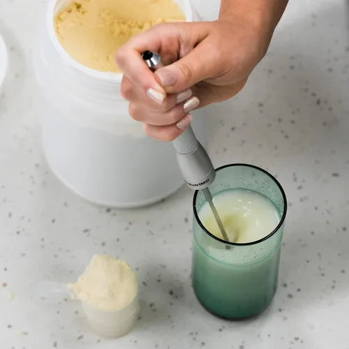 Vista 4 de NutriMill Mix Stick - Espumador de leche, espumador de leche, batidor eléctrico con potente hélice