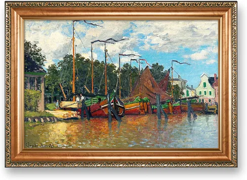 Vista 90 de A&T ARTWORK A Brisk Breeze por Willem van de velde Reproducciones de pintura de velero, impresiones en lienzo giclée para decoración del hogar, 20 x