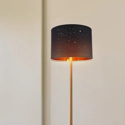 Vista 6 de Pantalla de lámpara de mesa, pantalla de repuesto para lámpara de tambor estrellado, pantalla de barril de estrella, clip, cubierta de luz
