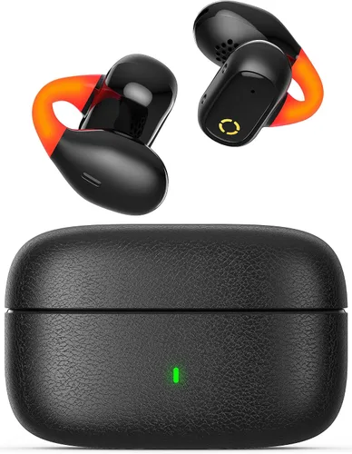 Vista 9 de Auriculares inalámbricos abiertos deportivos con clip con luces de flash nocturno para iPhone 17 16 Galaxy S26 S25 S24, conducción ósea cómoda