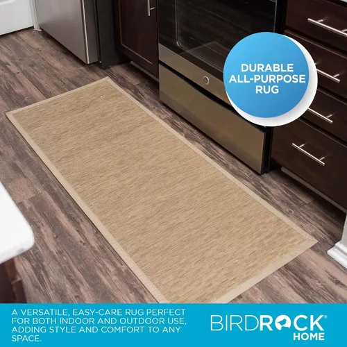Vista 7 de BIRDROCK HOME Camino de suelo para interiores y exteriores, tapete antideslizante para cocina, pasillo, baño, oficina, 24 x 60 pulgadas, color marrón