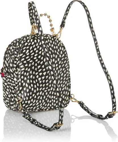 Vista 4 de Betsey Johnson Queen of Hearts - Mochila midi para mujer, color negro, talla única, Negro -, Betsey Johnson Queen of Hearts - Mochila midi