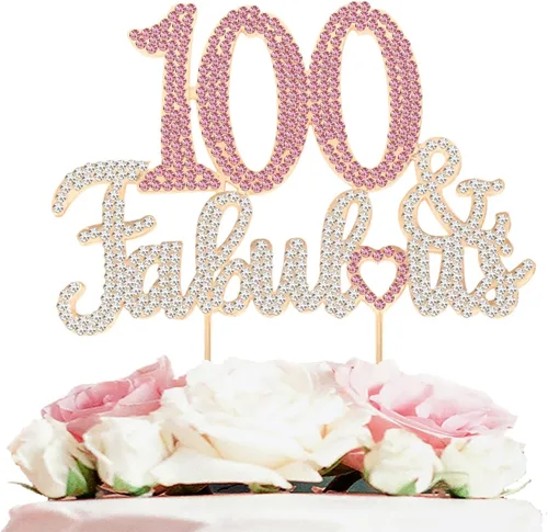 Vista 20 de 25 y fabulosa decoración de pastel de diamantes de imitación dorados y rosados – Feliz cumpleaños 25 años saluda a 25 años de edad, decoración