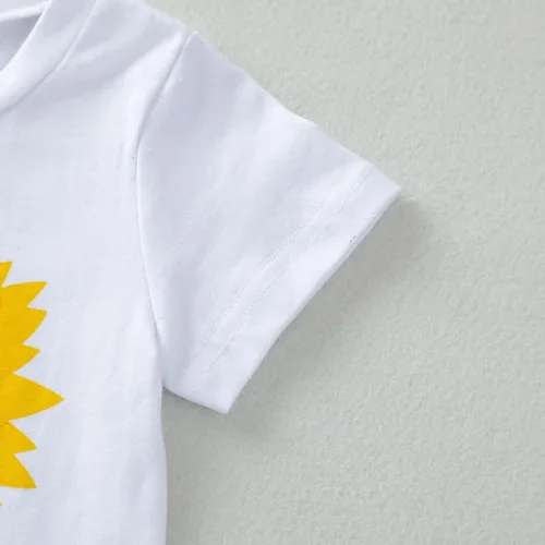 Vista 9 de FOCUTEBB Conjunto de ropa corta de verano para niñas pequeñas, camiseta de lino con cinturón