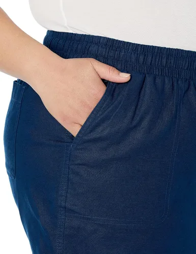 Vista 6 de Tienda Essentials Pantalón corto de lino con cordón de 5 pulgadas