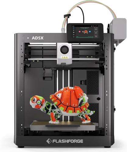 Vista 10 de FLASHFORGE Adventurer 5M Impresora 3D de Alta Velocidad Máx. 600mm/s con Nivelación Automática, Cambio de Boquilla en 3 Segundos, Impresión