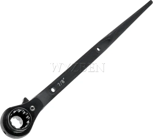 Vista 9 de Llave de trinquete de doble zócalo de 3/4 "x 7/8" para alineación de agujeros de perno, montaje de acero, ferroviario, acero estructural y trabajo