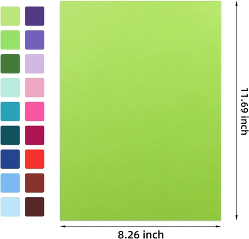 Vista 3 de Gocreate 36 hojas de papel adhesivo inteligente imprimible de colores, cartulina adhesiva gruesa y autoadhesiva A4, papel adhesivo liso