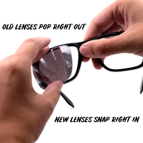 Vista 2 de Apex Lenses Lentes de repuesto para gafas de sol Ray-Ban Meta Wayfarer (Gen 2) RW4012 Negro
