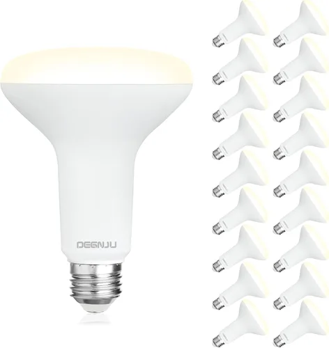 Vista 14 de DEGNJU Paquete de 6 bombillas LED empotradas BR30, bombillas de inundación regulables para interiores, CRI80 7 W, equivalente a 65 W, 2700 K, blanco