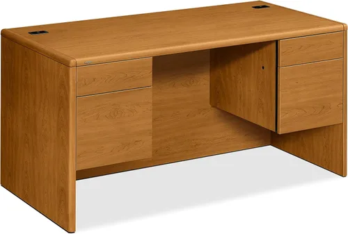 Vista 5 de HON Pedestal Credenza, derecha, 72 x 24 x 29-1/2 pulgadas, caoba