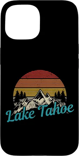 Vista 6 de Lake Tahoe California USA Vintage Souvenir Case for iPhone 16