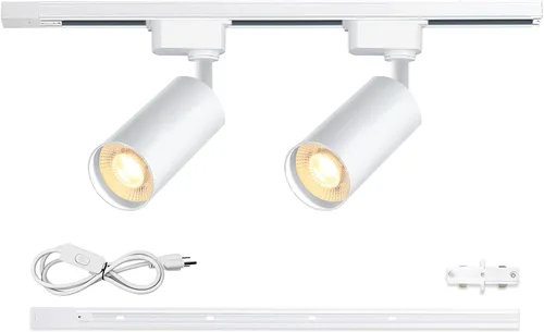 Vista 19 de GU10 - Kit de luces de pista blancas de 6 luces, 10 W, 3000 K
