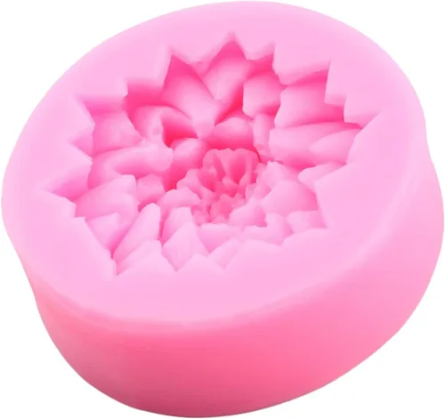 Vista 5 de Moldes de silicona de flores de crisantemo para fondant de flores de margarita para decoración de tartas, decoración de cupcakes, pasta de goma