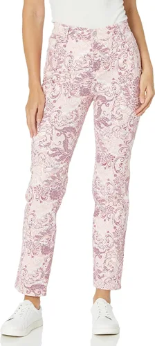 Vista 77 de Gloria Vanderbilt - Pantalones de mezclilla Amanda clásicos de tiro alto y pierna cónica petite para mujer Begonia Bloom