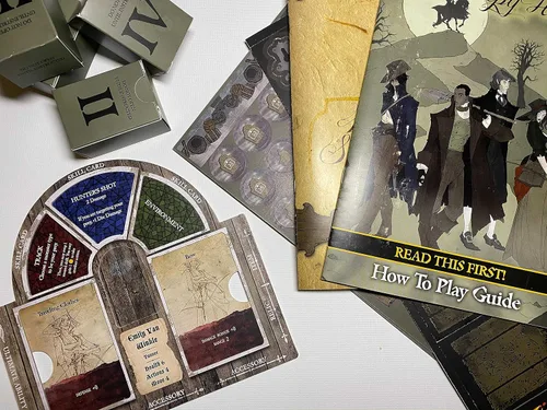 Vista 3 de Greater Than Games Legends of Sleepy Hollow Juego de mesa cooperativo Campaña de narración de terror 1 a 4 jugadores 30+ minutos A