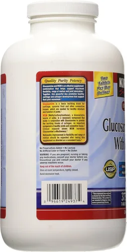 Vista 2 de Kirkland Signature Glucosamina con MSM, 375 tabletas (paquete de 2)