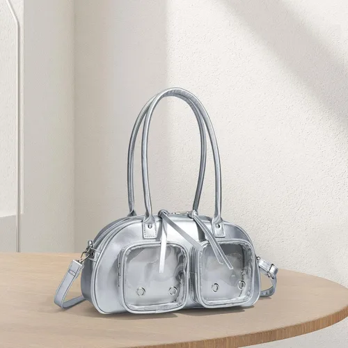 Vista 3 de Women Shoulder Bag Elegant Large Capacity Zipper Closure Ladies Shoulder Purse