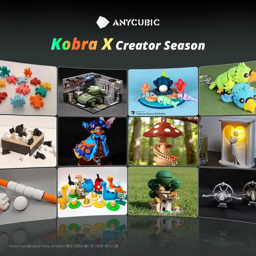 Vista 9 de Anycubic Kobra X Impresora 3D multicolor, fácil configuración