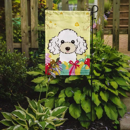 Vista 58 de Caroline's Treasures BB1923GF Bandera decorativa para jardín con diseño de Border Collie, para caza de huevos de Pascua, para jardín, jardín, patio