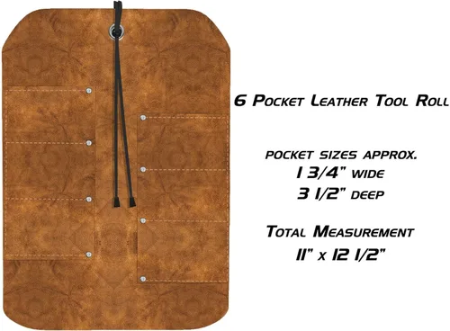 Vista 6 de UJ Ramelson Pocket Leather Tool Roll