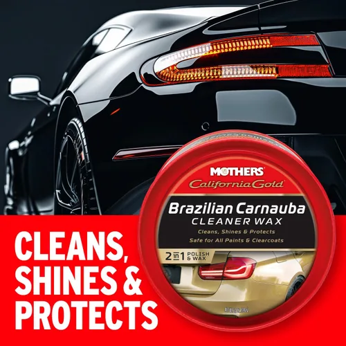 Vista 2 de Cera líquida Mothers California Gold Brazilian Caranuba Cleans & Waxes in One Step, Removes Oxidation & Swirls, Premium Carnauba Shine &