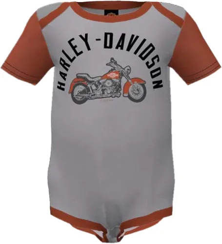 Vista 2 de Harley-Davidson Juego de 2 enredaderas acanaladas con bloques de color para bebés y niños, grisnegro