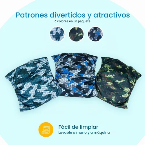 Vista 4 de Pet Soft Bandas para el vientre para perros – Pañales lavables para perros machos, reutilizables, paquete de 3 unidades para cachorros (XS, ejército)