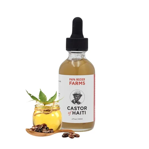Vista 10 de Papa Rozier Farms Aceite de ricino y moringa de mezcla orgánica pura 50/50 para tratamiento del crecimiento del cabello, hidratante de piel