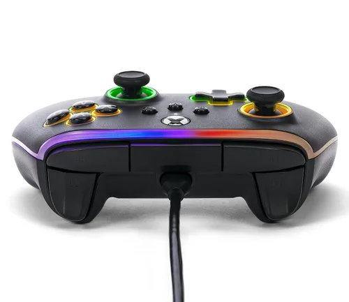 Vista 13 de PowerA Advantage Wired Controller for Xbox Series XS with Lumectra - Black, gamepad, wired video game controller, gaming controller, works with Xbox