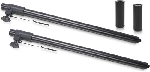 Vista 12 de Sound Town 2-Pack Set de Montaje de Poste Dual para Altavoces, Postes Extendidos de 20" para Subwoofer/Altavoces con Adaptadores M20 y 35mm