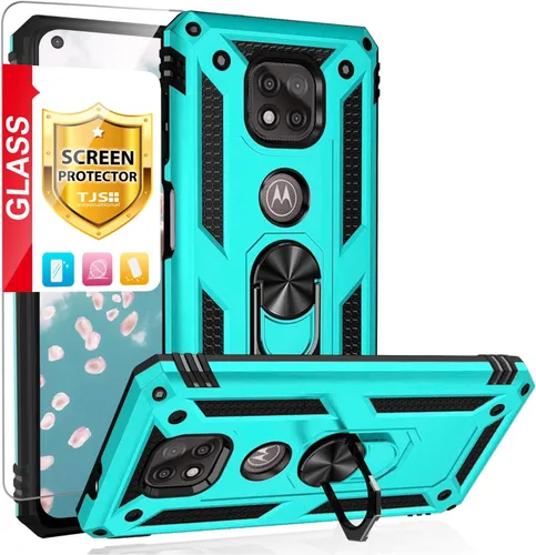 Vista 12 de TJS - Funda compatible con Motorola Moto G Power 2021 (negro)